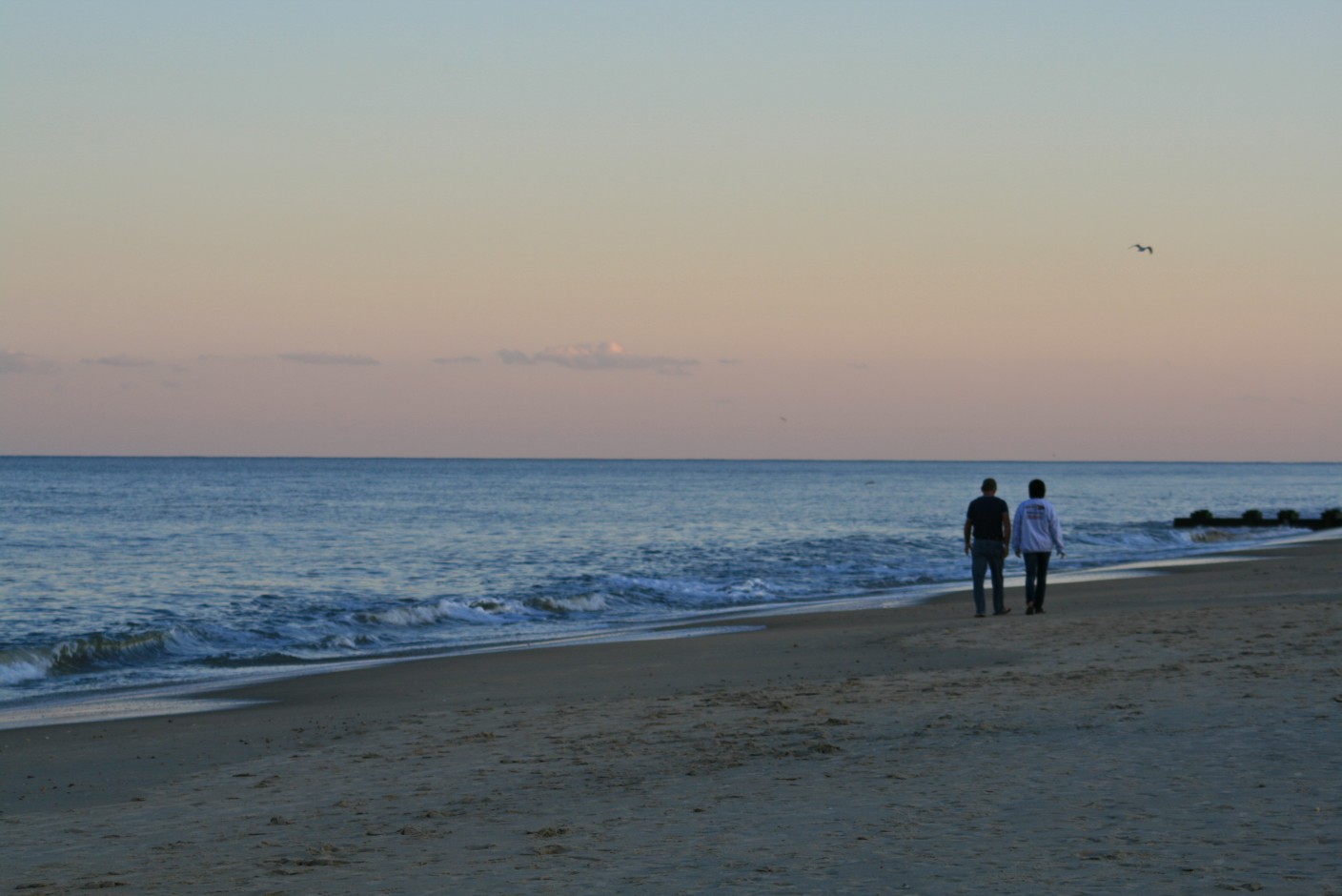 Evening Couple on Beach